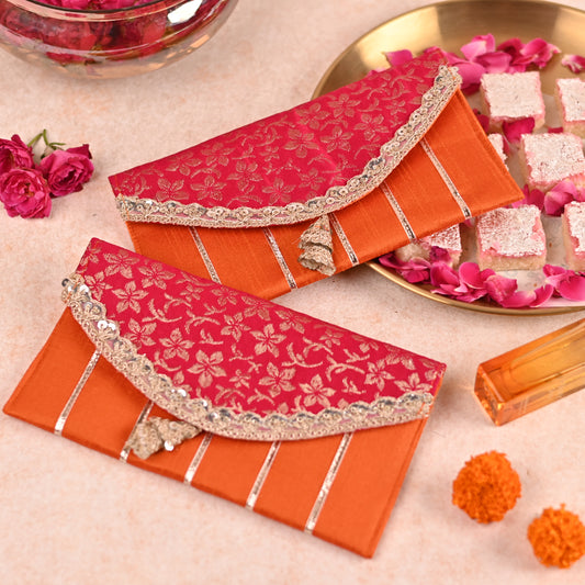 Brocade Flap Money Envelope - Gulnar Collection