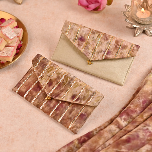 Naturally Dyed Fabric Money Envelopes (Set Of 2)