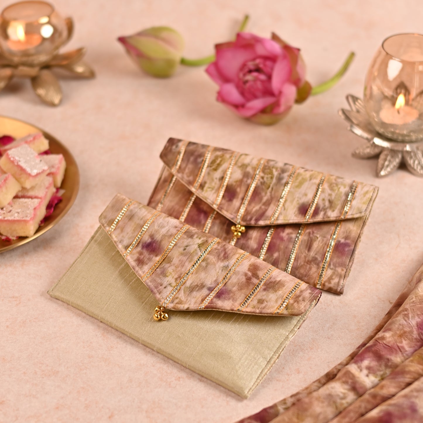 Naturally Dyed Fabric Money Envelopes (Set Of 2)