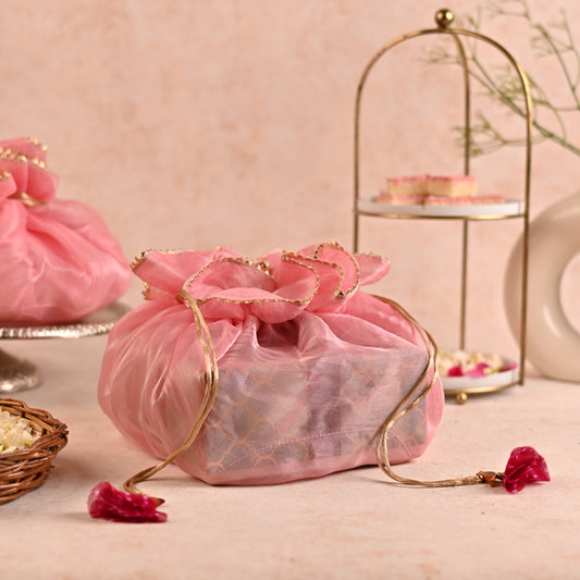 Mithai Box Packing Favor Potli - Shape-Adaptive Design