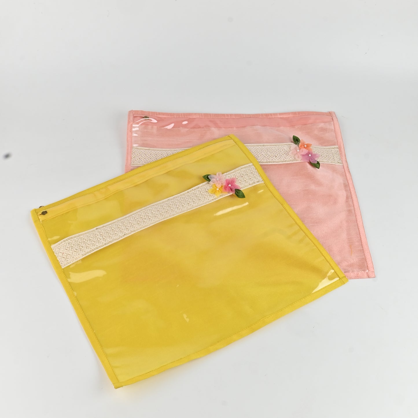 Banaavat Transparent Floral Saree Cover