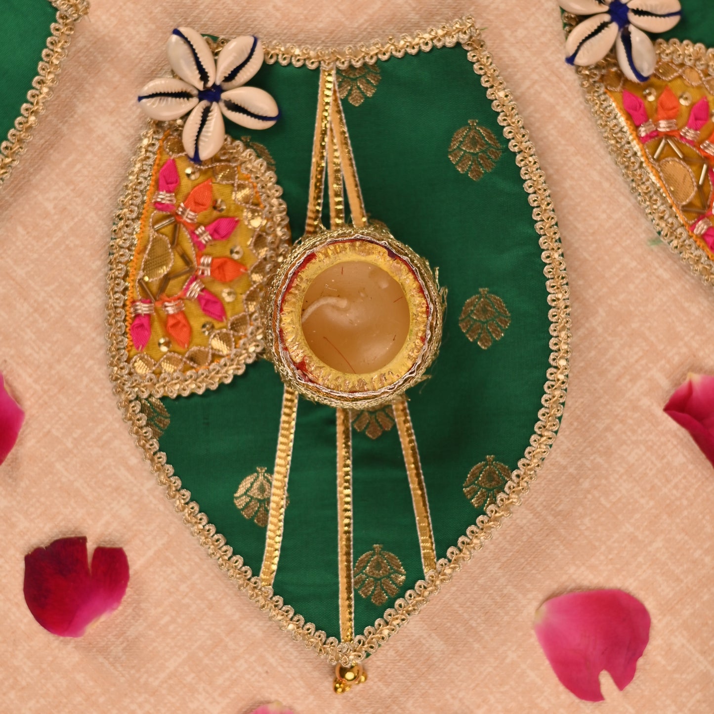 Banaavat Essence Peacock Rangoli – 3 Handcrafted Diyas, Eco-Friendly Festive Décor