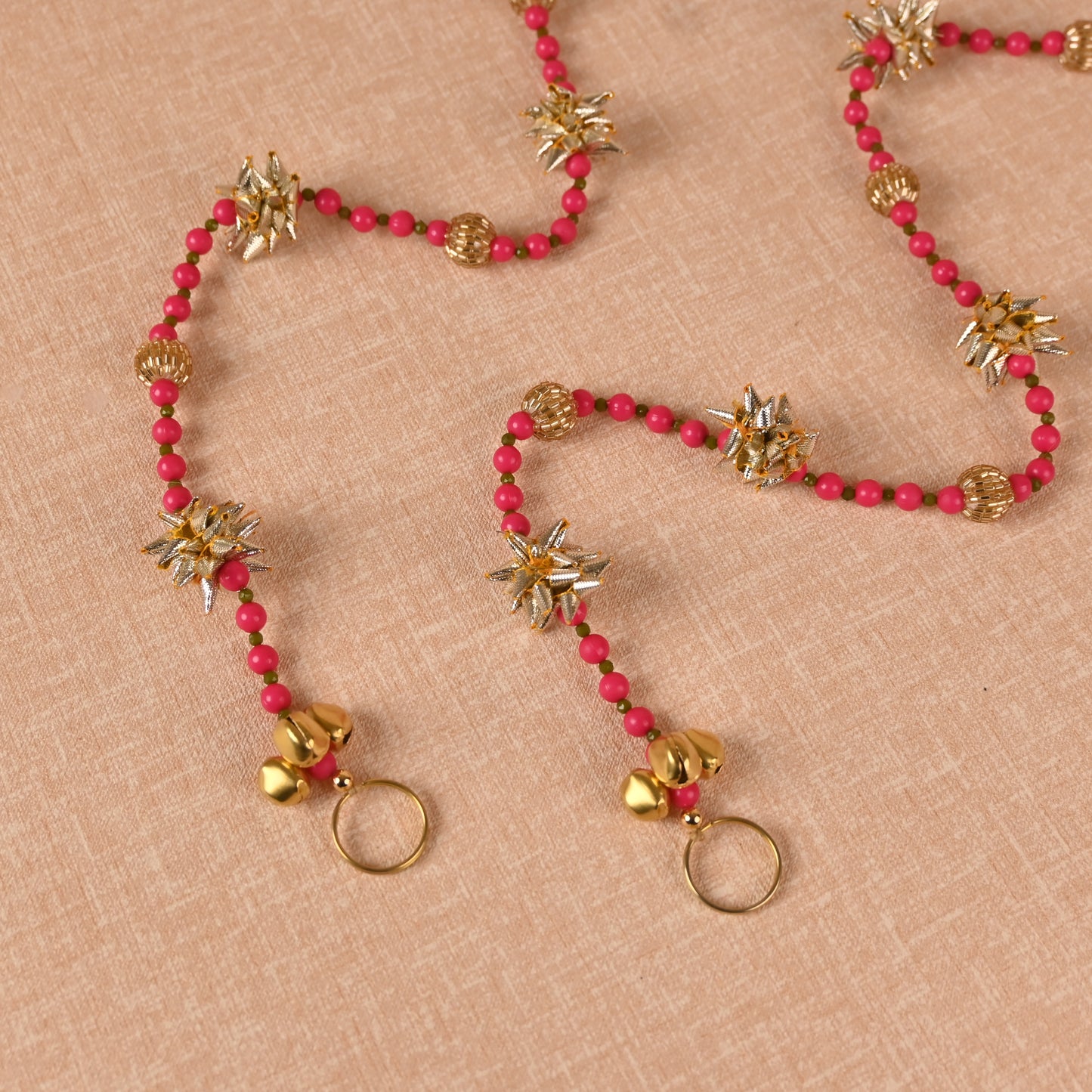 Banaavat Essence Gota Patti Diyas Door Hangings – Pair (29")