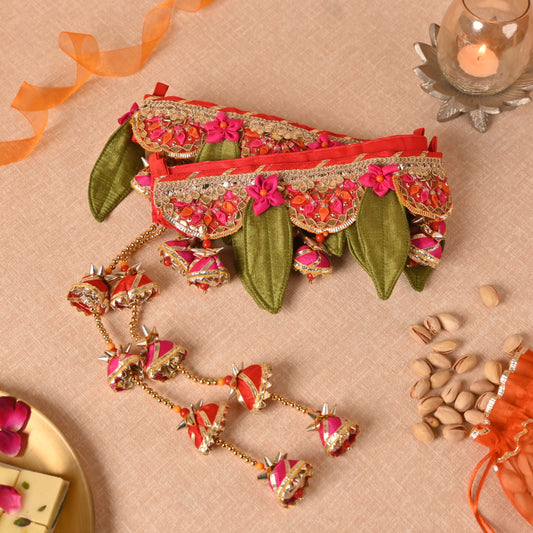 Banaavat Essence Mango Leaf Bandhanwar – Handcrafted Door Hanging (42"x5")