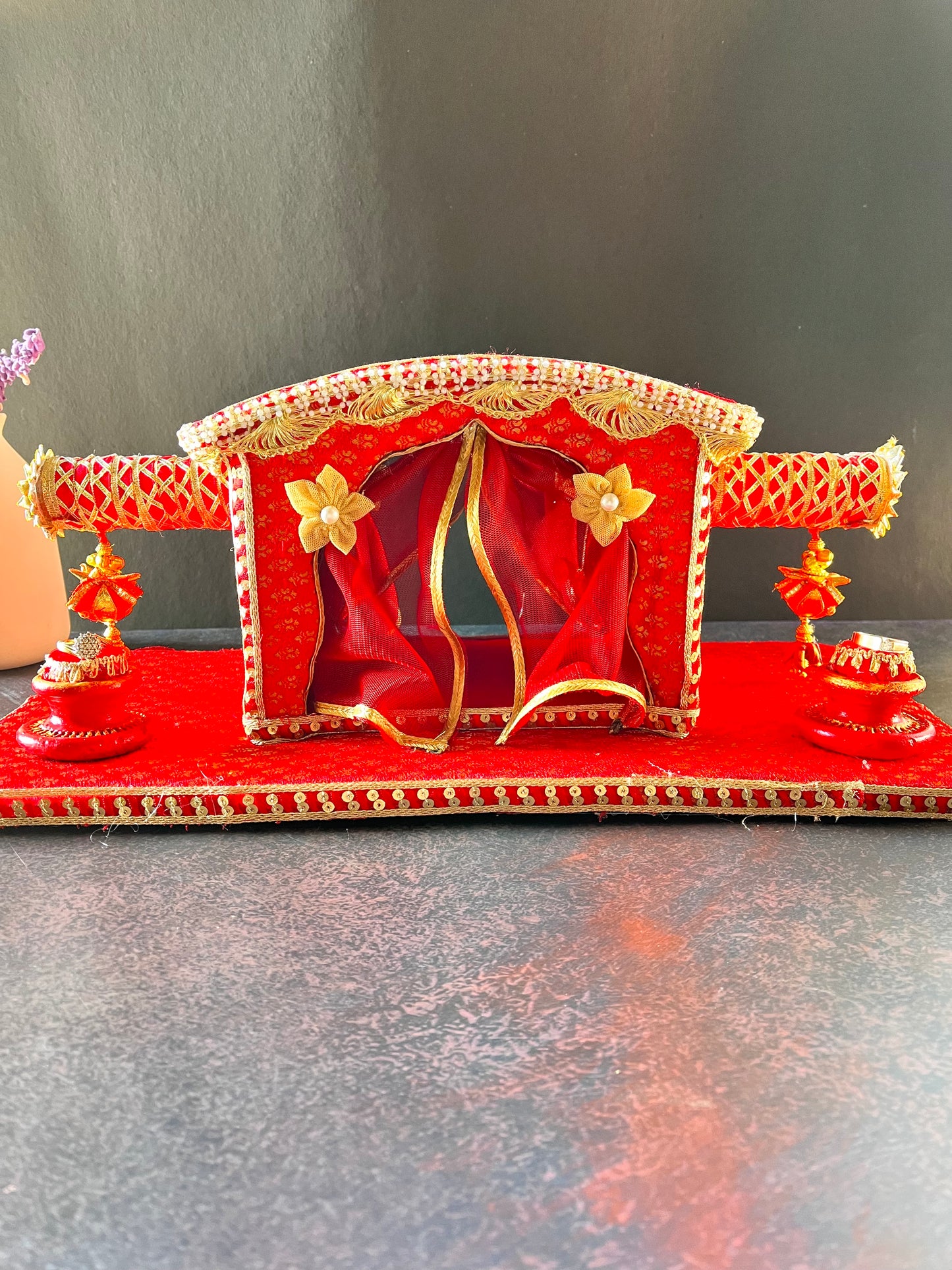 Doli Style Ring Platter - Red Color