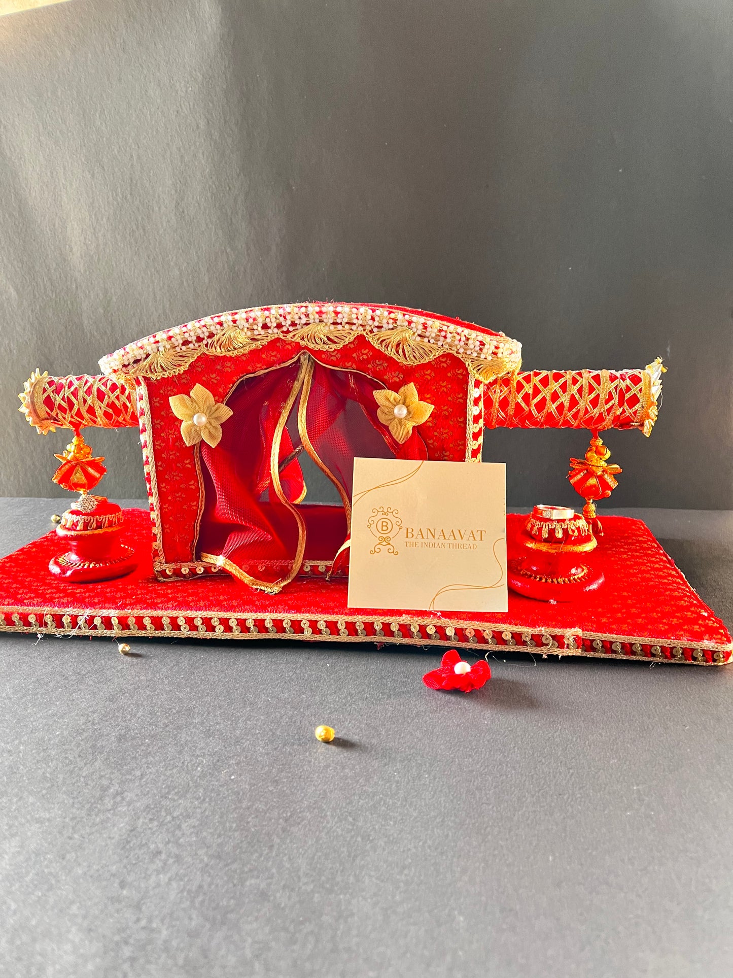 Doli Style Ring Platter - Red Color