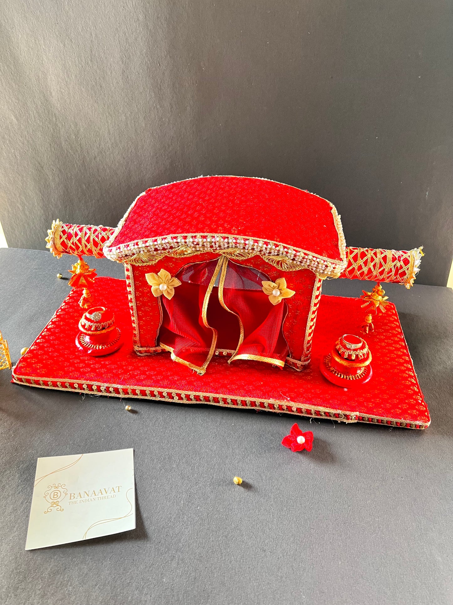 Doli Style Ring Platter - Red Color