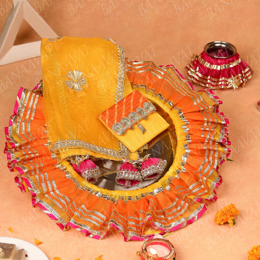 DIY Thaal Decor Set - Kesariya