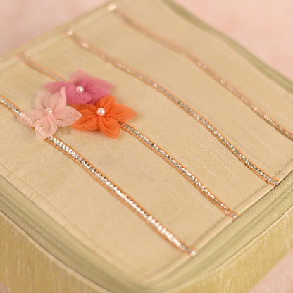 Jewellery Organizer with 5 Detachable Pouches - Saanjh Collection