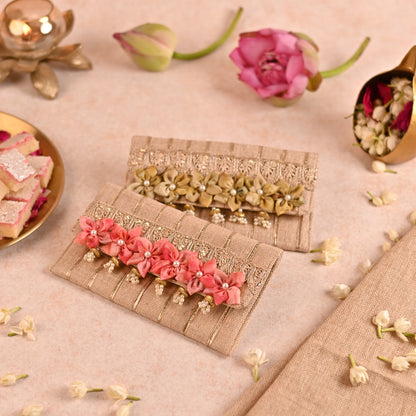 Handcrafted Jute Fabric Money Envelopes (Set Of 2)