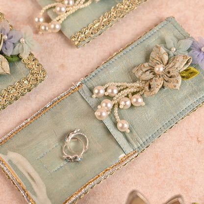 Pastel Blue Tri-Fold Coin/Ginni Holders (Set of 2)