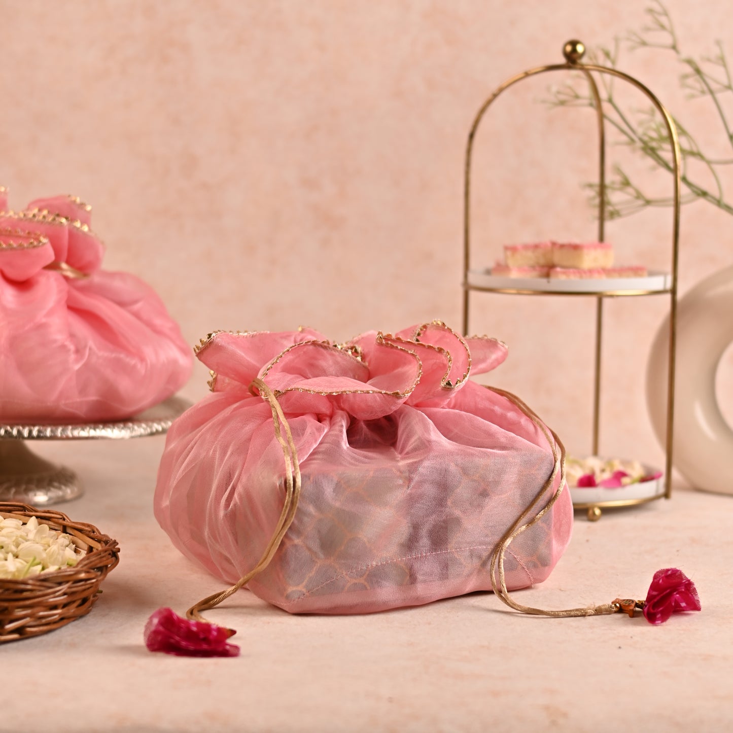 Mithai Box Packing Favor Potli - Shape-Adaptive Design