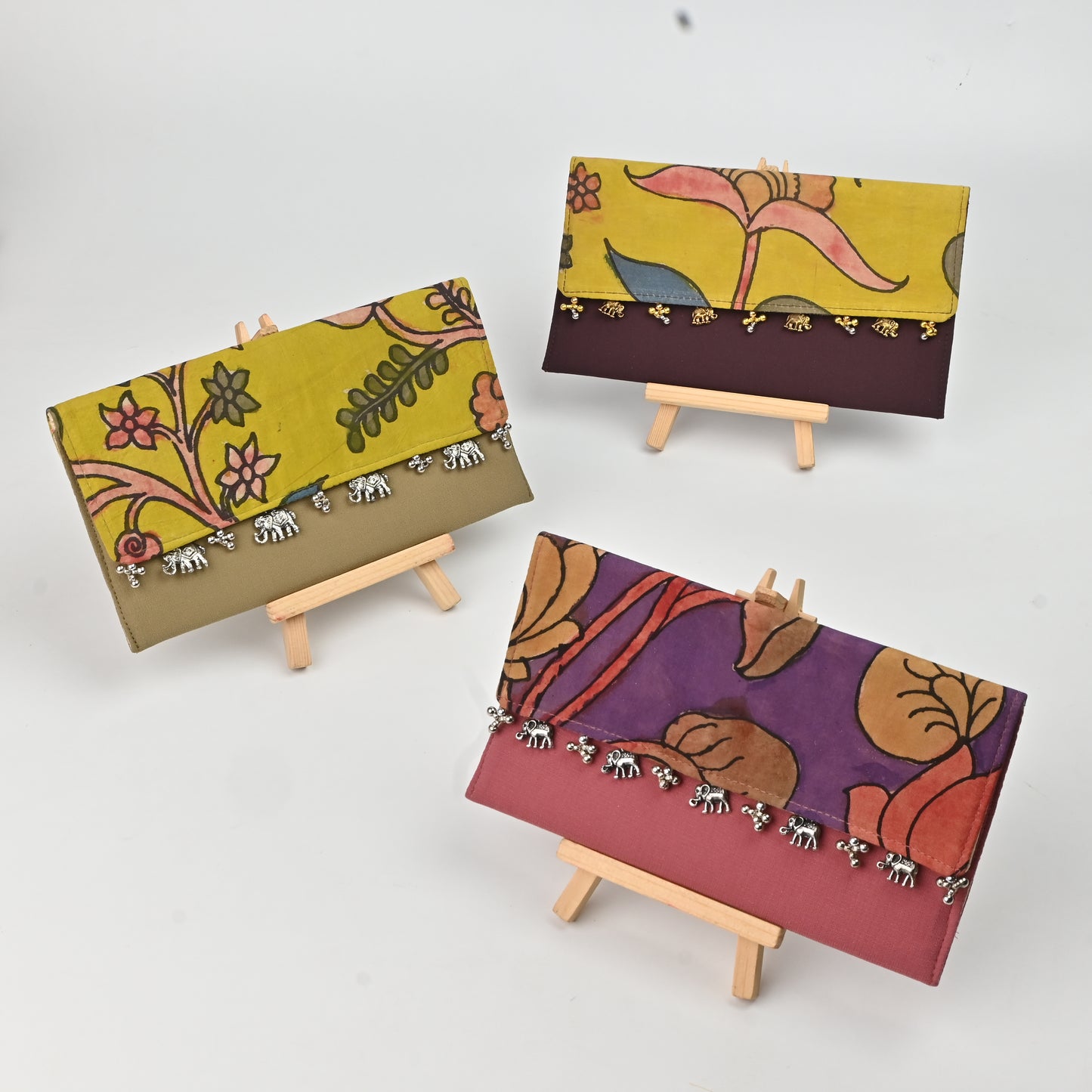 Banaavat Essence Kalamkari Envelope – Kalamkari Fabric  Flap (7.5"x4.5")