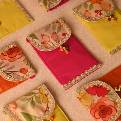 Handcrafted Mobile Sling Bag for Wedding Functions