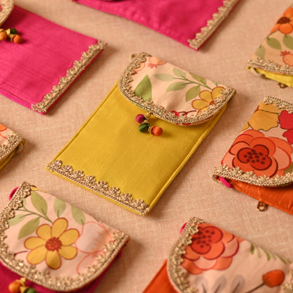 Handcrafted Mobile Sling Bag for Wedding Functions
