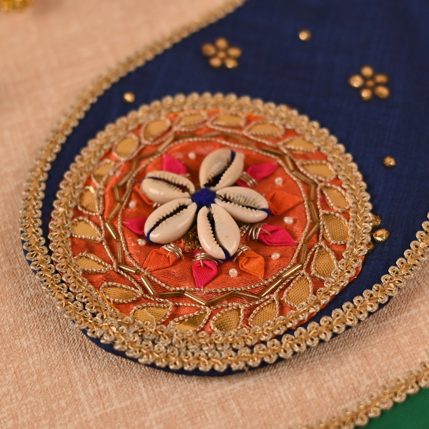 Banaavat Essence Peacock Rangoli – 3 Handcrafted Diyas, Eco-Friendly Festive Décor