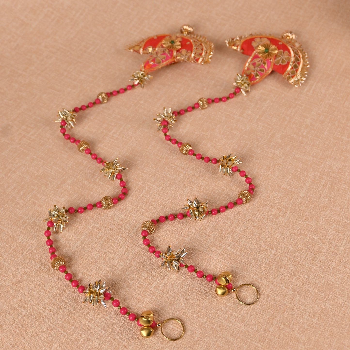 Banaavat Essence Gota Patti Diyas Door Hangings – Pair (29")