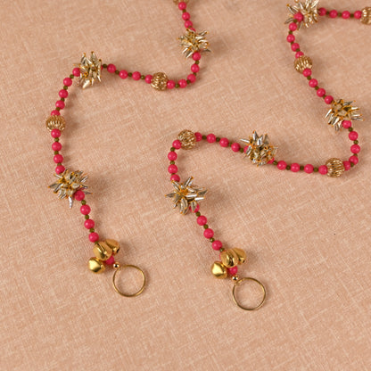 Banaavat Essence Gota Patti Diyas Door Hangings – Pair (29")