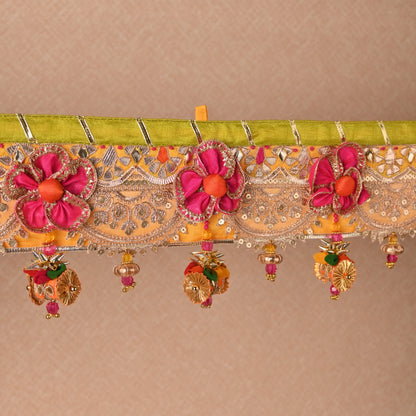 Banaavat Essence Dholak Tassel Bandhanwar – Handcrafted Door Hanging
