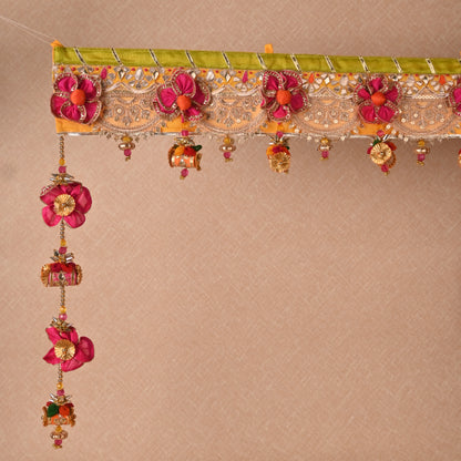 Banaavat Essence Dholak Tassel Bandhanwar – Handcrafted Door Hanging